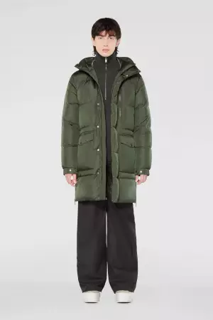 Down Parka With Branded Hood - ADD
