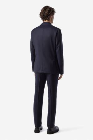 Navy blue S130's wool suit - CORNELIANI